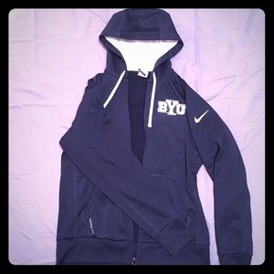 Nike Thermafit Full Zip Hoodie - BYU Cougars