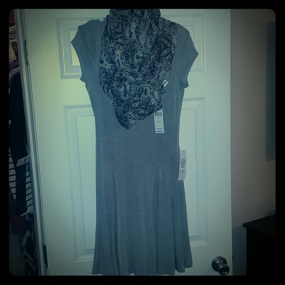 Bcbgeneration gray Trapeze dress