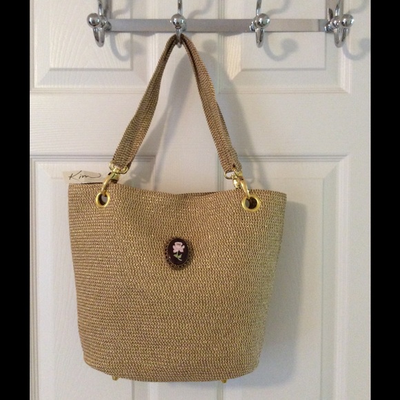 Kim Rogers Handbags - 🛍 Kim Rogers Gold Shoulder Tote Bag NWT