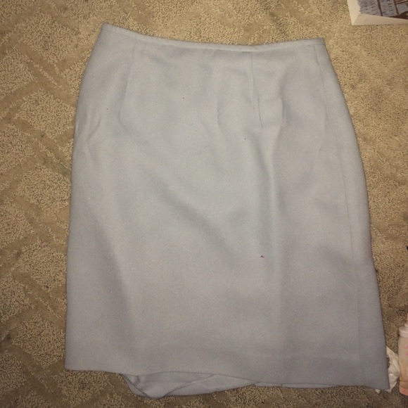 Baby blue pencil skirt