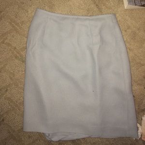 Baby blue pencil skirt