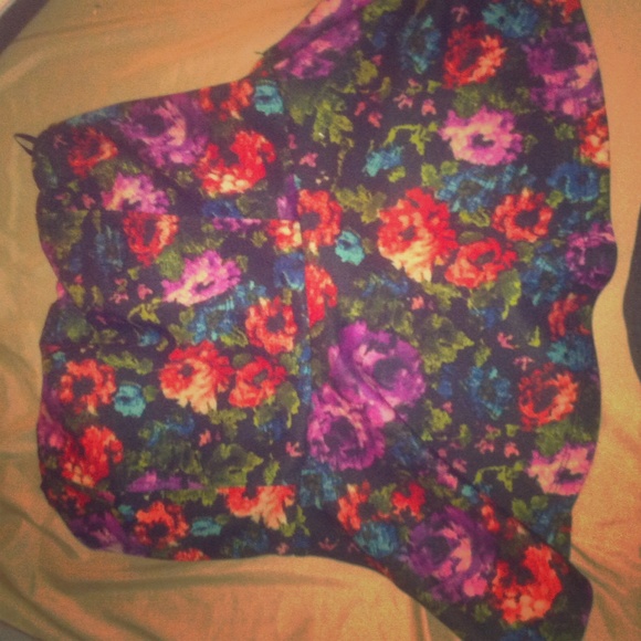 Peplum floral shirt