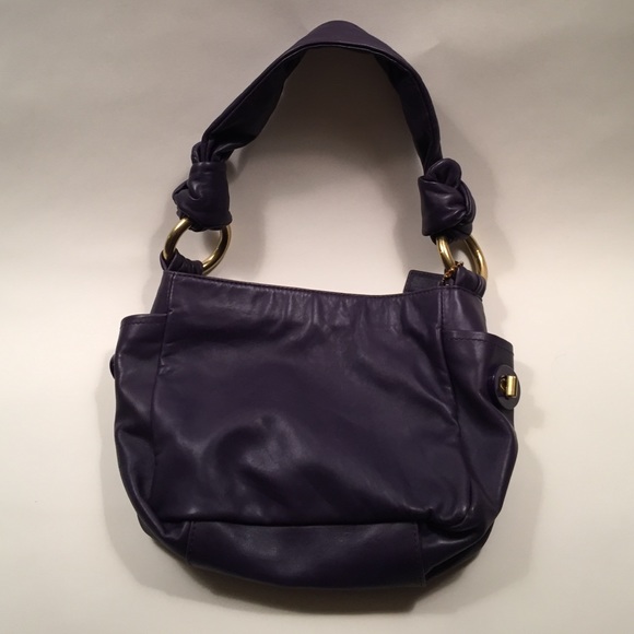 Coach leather handbag.