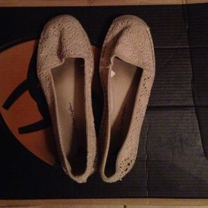 Crochet ballet slippers