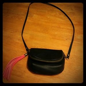 NEW Sassy Black and Hot Pink Cross body/Clutch Bag