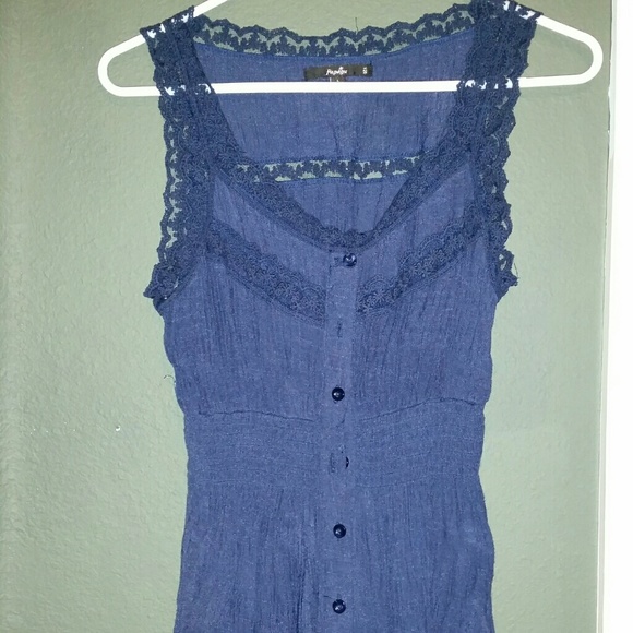 Dark blue papaya tank top
