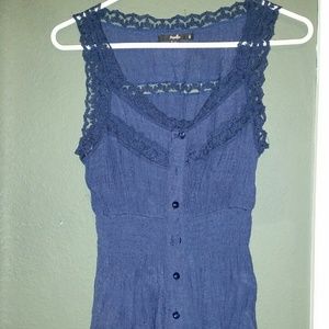 Dark blue papaya tank top