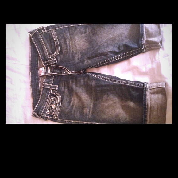 True religion knee shorts