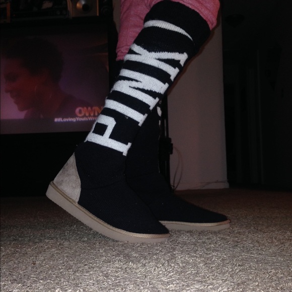 VS Pink Boots