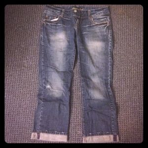 American eagle Jean capris size 8