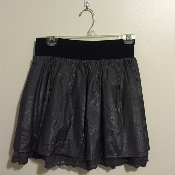 Forever 21 metallic skirt