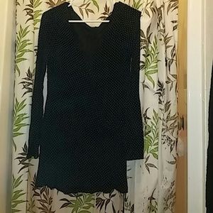 Black top with polka dots