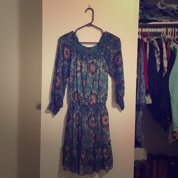 Xhilaration geometric floral dress
