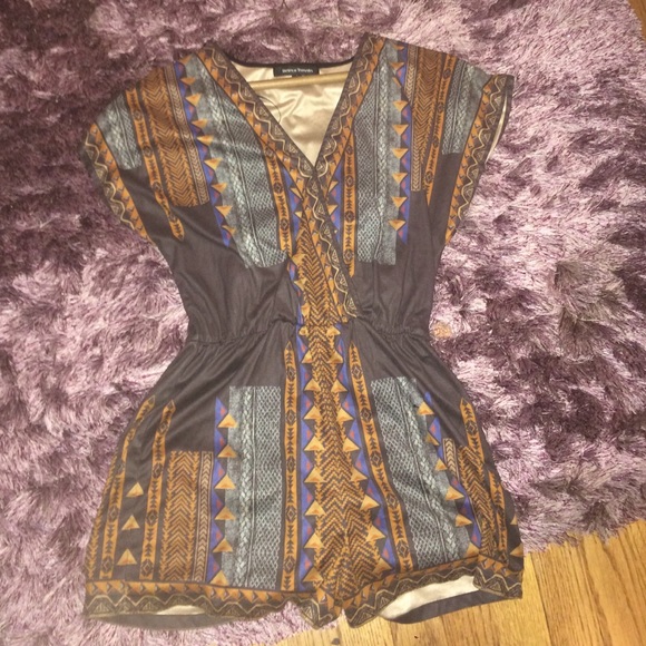 Aztec Suede romper - Picture 2 of 2