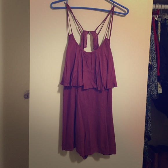 Kimchi Blue purple strappy romper - Picture 1 of 2