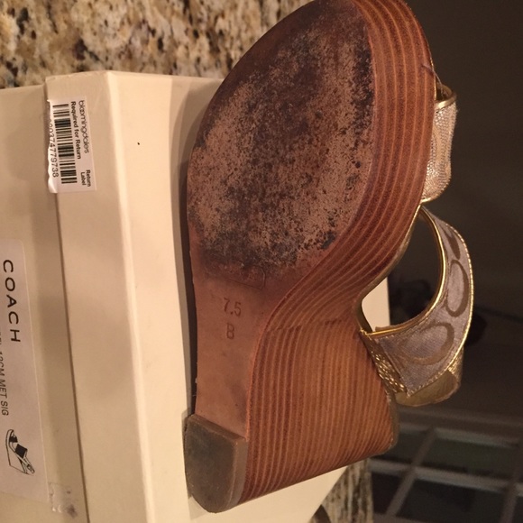 Coache wedges size 7.5 - Picture 4 of 4