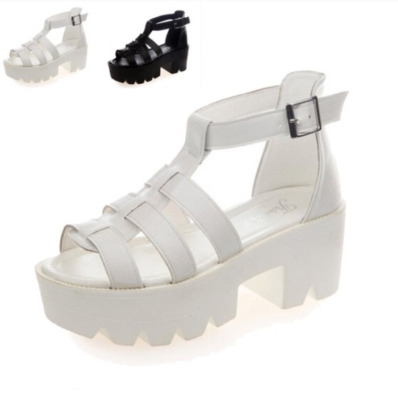 White Gladiator Shoes