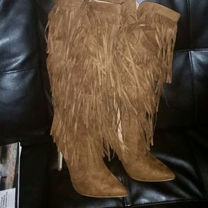 Just Fab Fringe Boots
