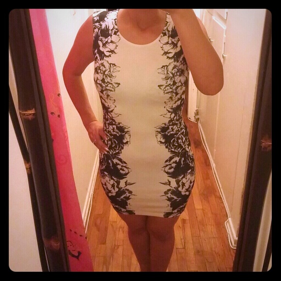 White n black dress