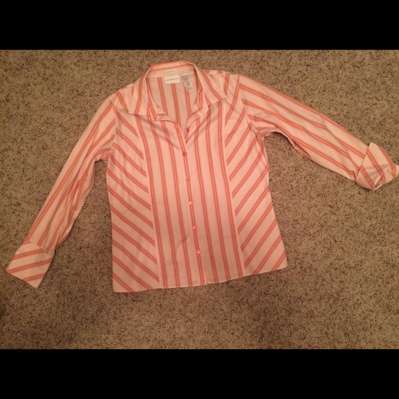 ****SOLD*****Liz Claiborne no iron striped shirt