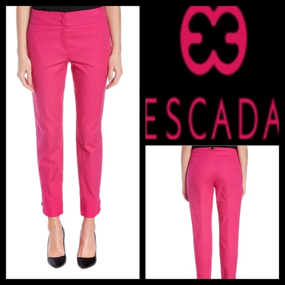 $ Hot Pink Escada Thesis ankle Pant - Picture 1 of 3