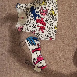 Crop top with matching bra