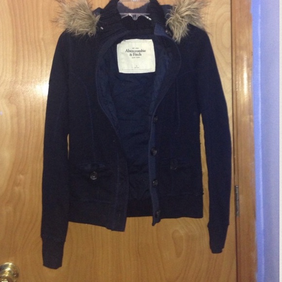 Navy Abercrombie & Fitch Jacket ON SALE!!! - Picture 1 of 3