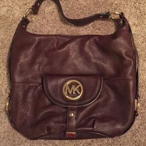 MK Michael Kors Brown leather purse