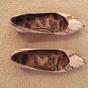 Sam Edelman snakeskin flats