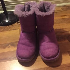 Purple bow uggs