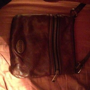 Fossil explorer mini bag cross body -dark brown