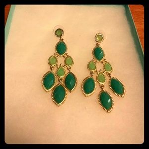 GORGEOUS Turquoise/Light Green Dangling Earrings
