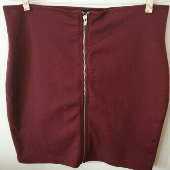 Cotton On Maroon Mini Skirt