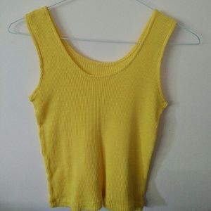 Cropped Yellow Tank