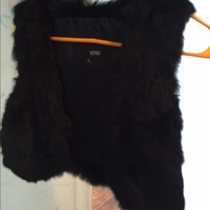 Faux fur vest