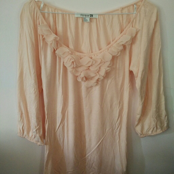 Baby Pink Ruffled Blouse