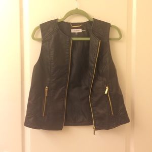 Real leather Calvin Klein vest