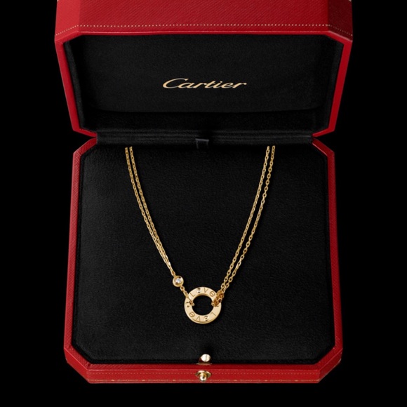 ❌❌SOLD❌❌Cartier LOVE necklace with 2 diamonds