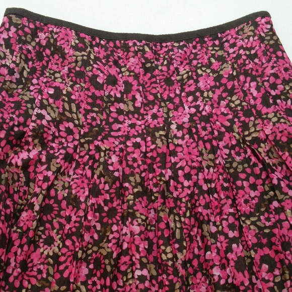 Floral Print Gathered Skirt