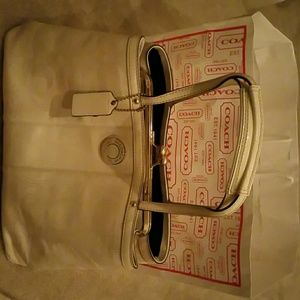 Coach Purse with Satin Coach String Bag