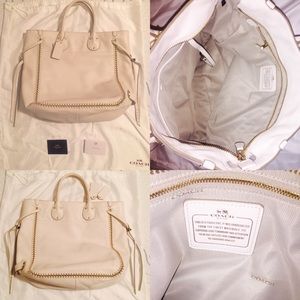 Coach TATUM tall tote in whiplash leather