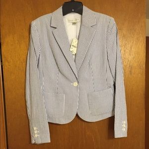 Seersucker blazer