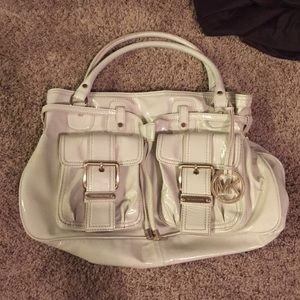 Michael Kors White Patent leather handbag