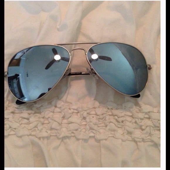 Ray Ban Polarized Silver Avaiators