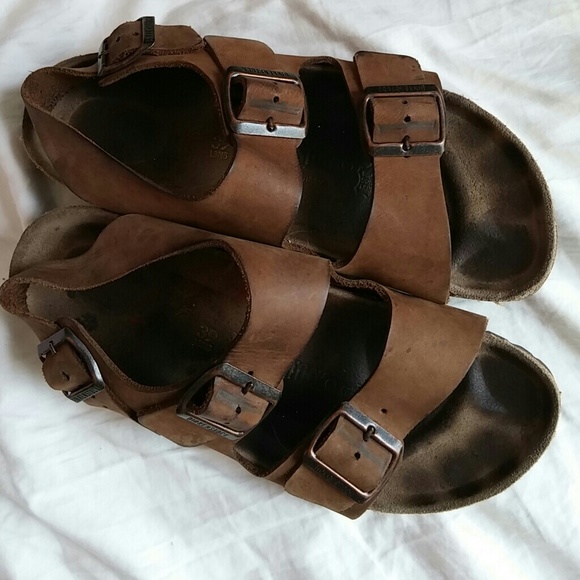 Birkenstock Shoes - Preloved leather Birkenstock Milanos