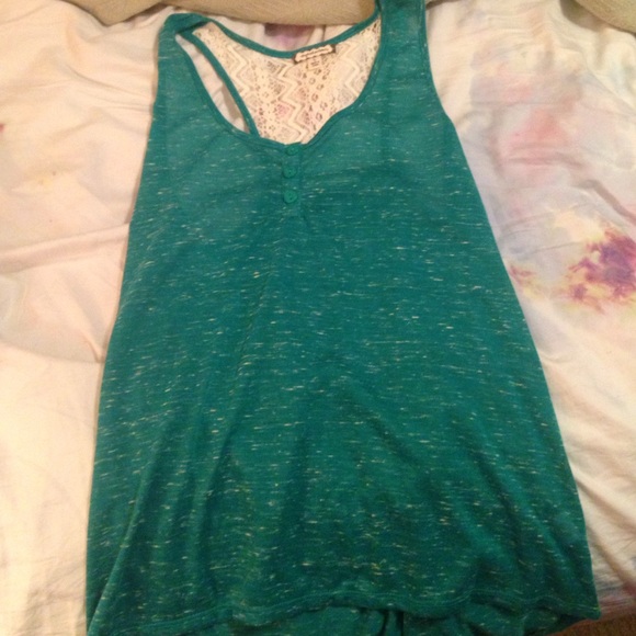 Tank top with lace back