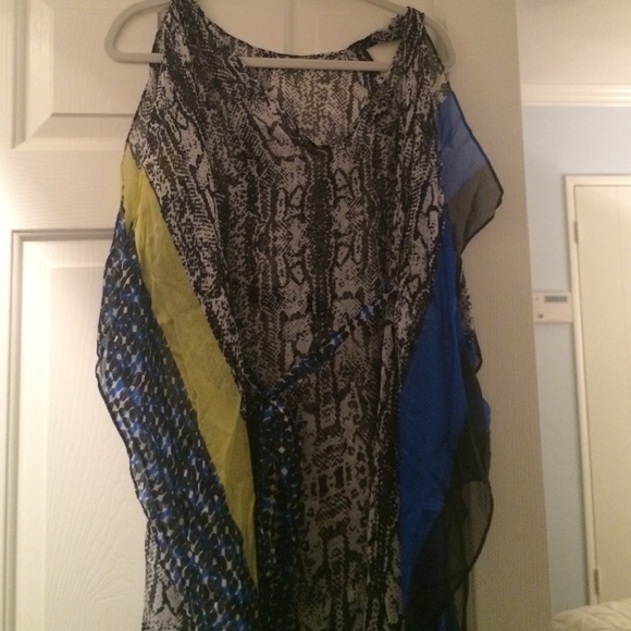 Bcbgmaxazria silk coverup