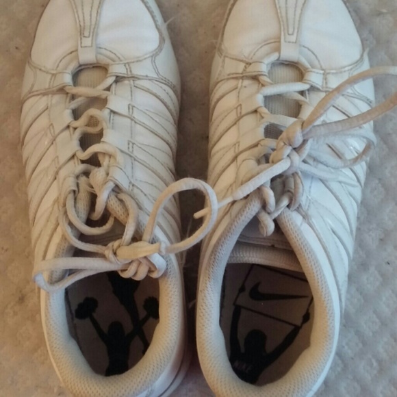 White Nike Flash Fitness Cheerleading Shoes