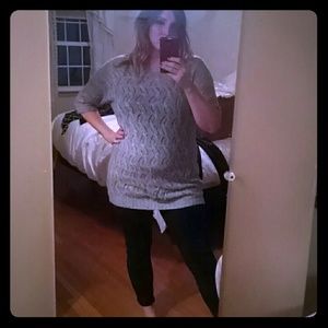 Preg this fall??? Cute grey sweater coming to you!