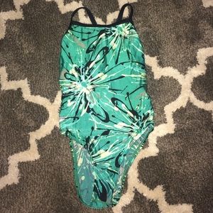 Green speedo swimsuit